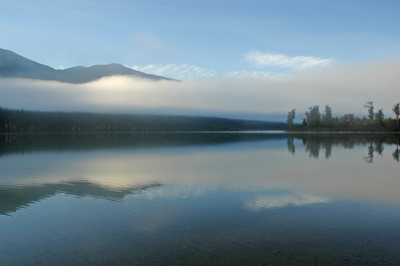 Early Morning Fog At Cariboo Lake
